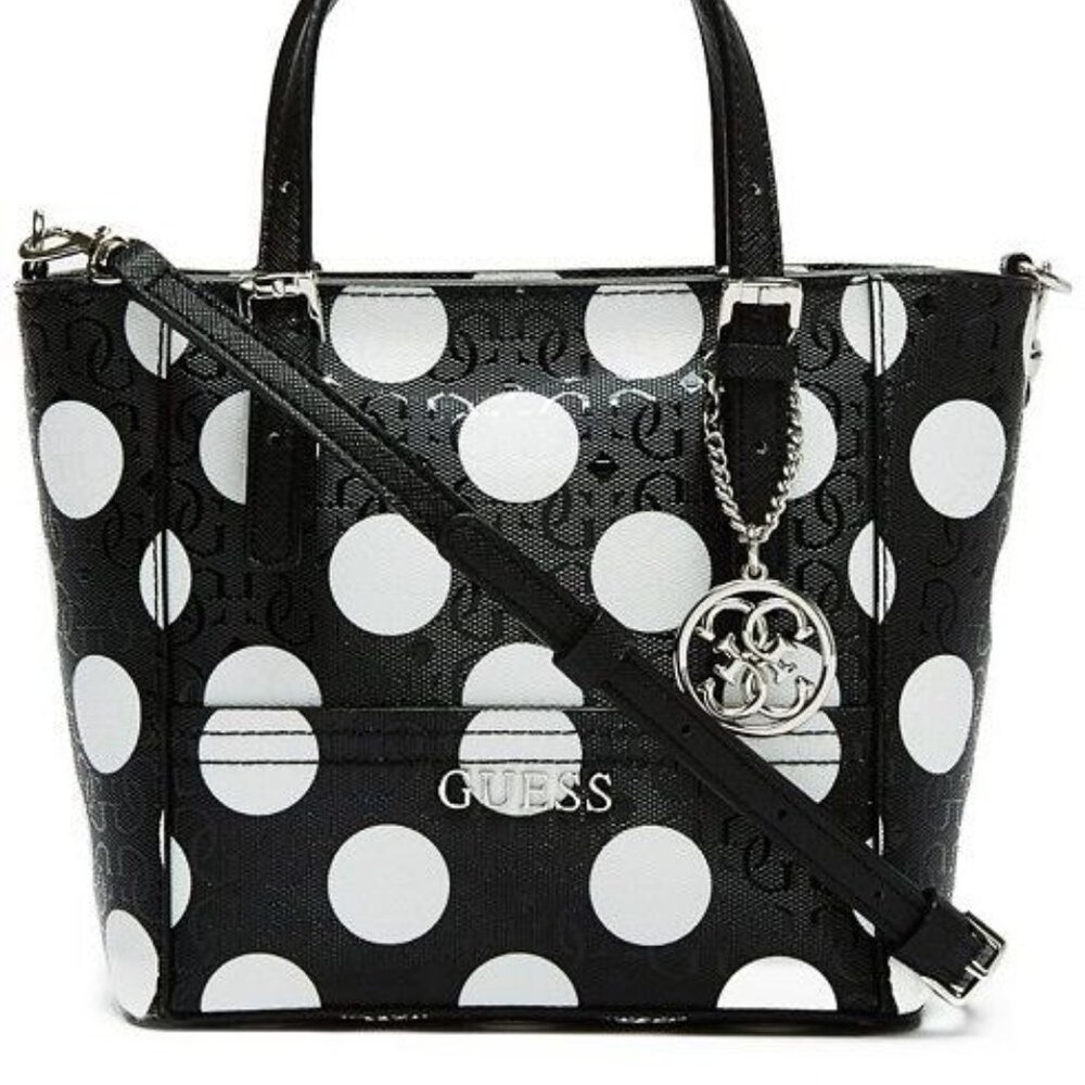 GUESS Polka Dot Delaney Mini Bag + Large Wallet/Wristlet